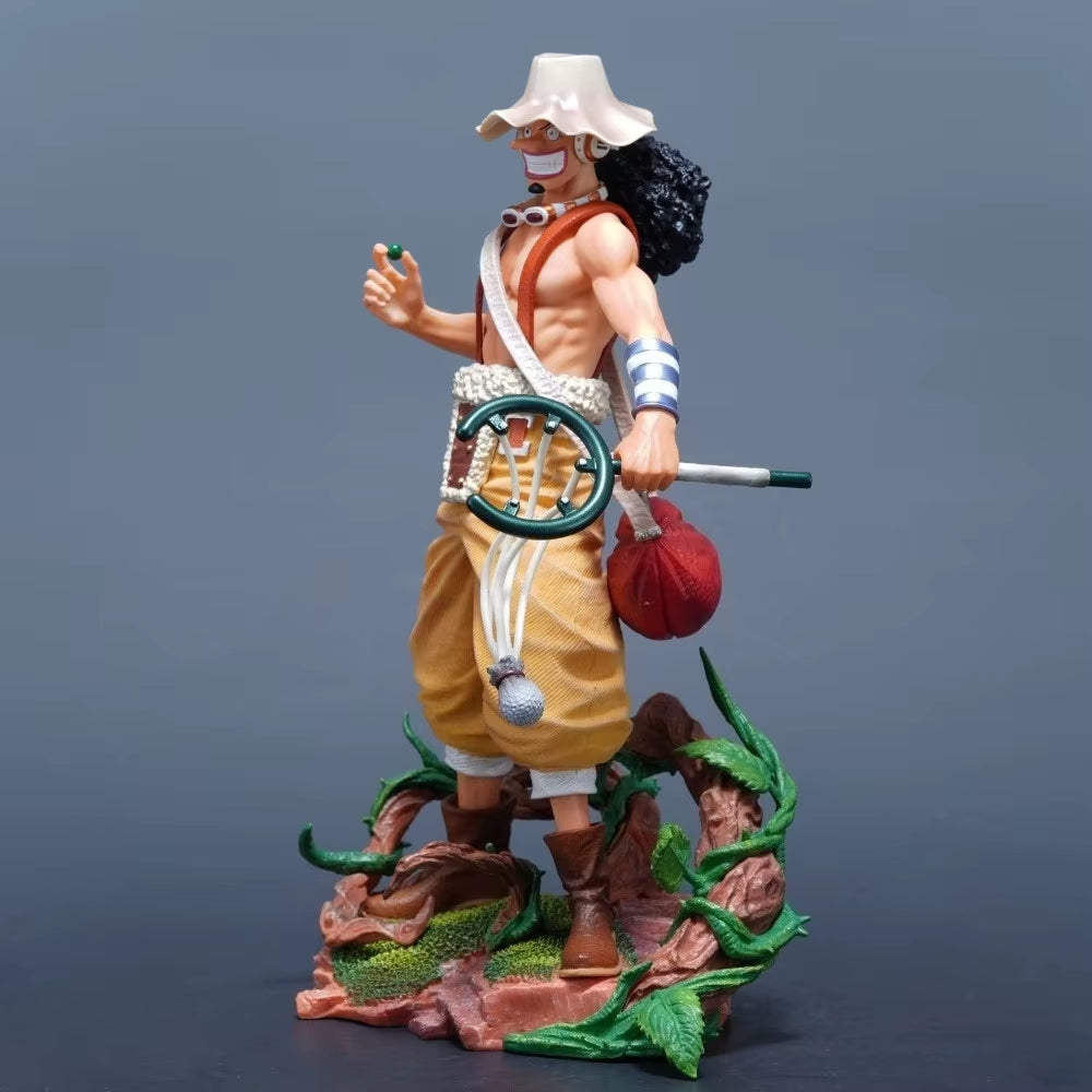 25Cm/9.84In Anime One Piece Figure Usopp Action Figures Pvc Statue Desktop Ornamen Collection Model Toys Gifts