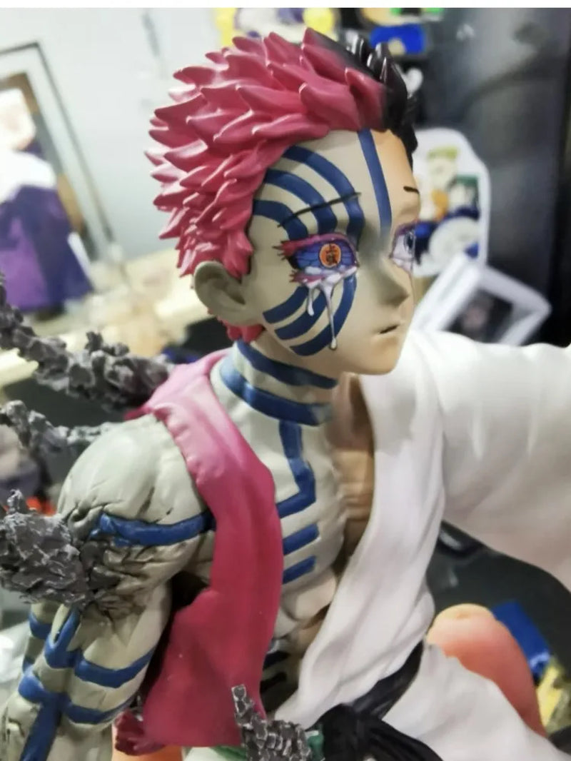 New 13Cm Demon Slayer Anime Figureakaza Hakuji Model Doll Action Figurine Pvc Decoration Peripheral Desktop Ornament Decor Toy