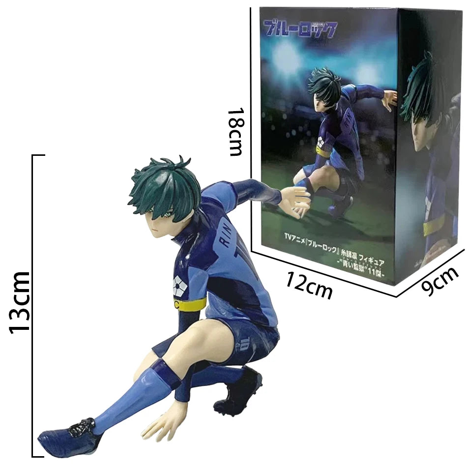 10Cm Q Version Blue Lock Anime Figure Sagi Yoichi Chigiri Hyoma Nagi Seishiro Figures Collection Model Figurine Doll Toy