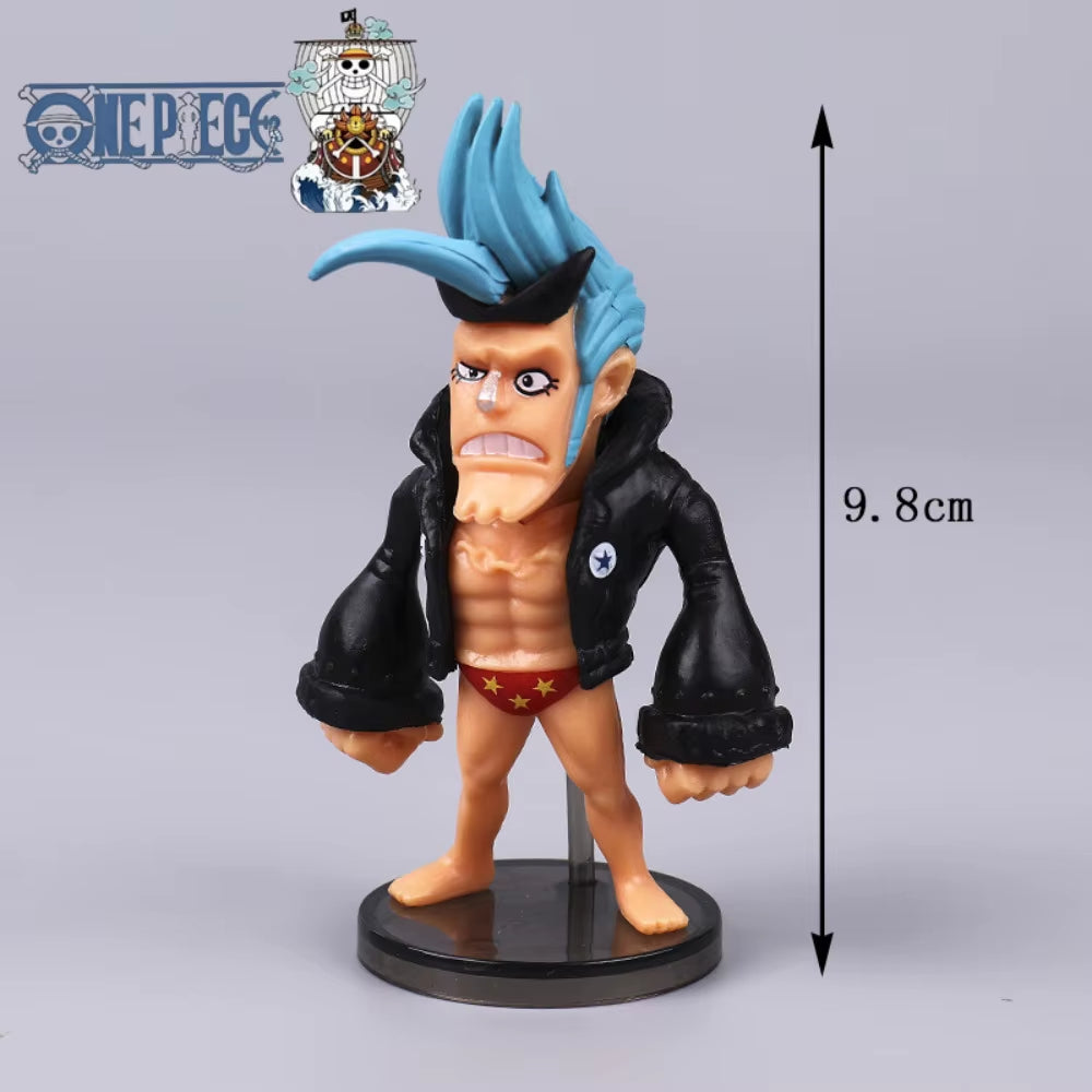 One Piece 6Pcs Figure Set - Luffy, Zoro, Chopper Cake Topper & Display Models, Baking Decor & Anime Collectibles