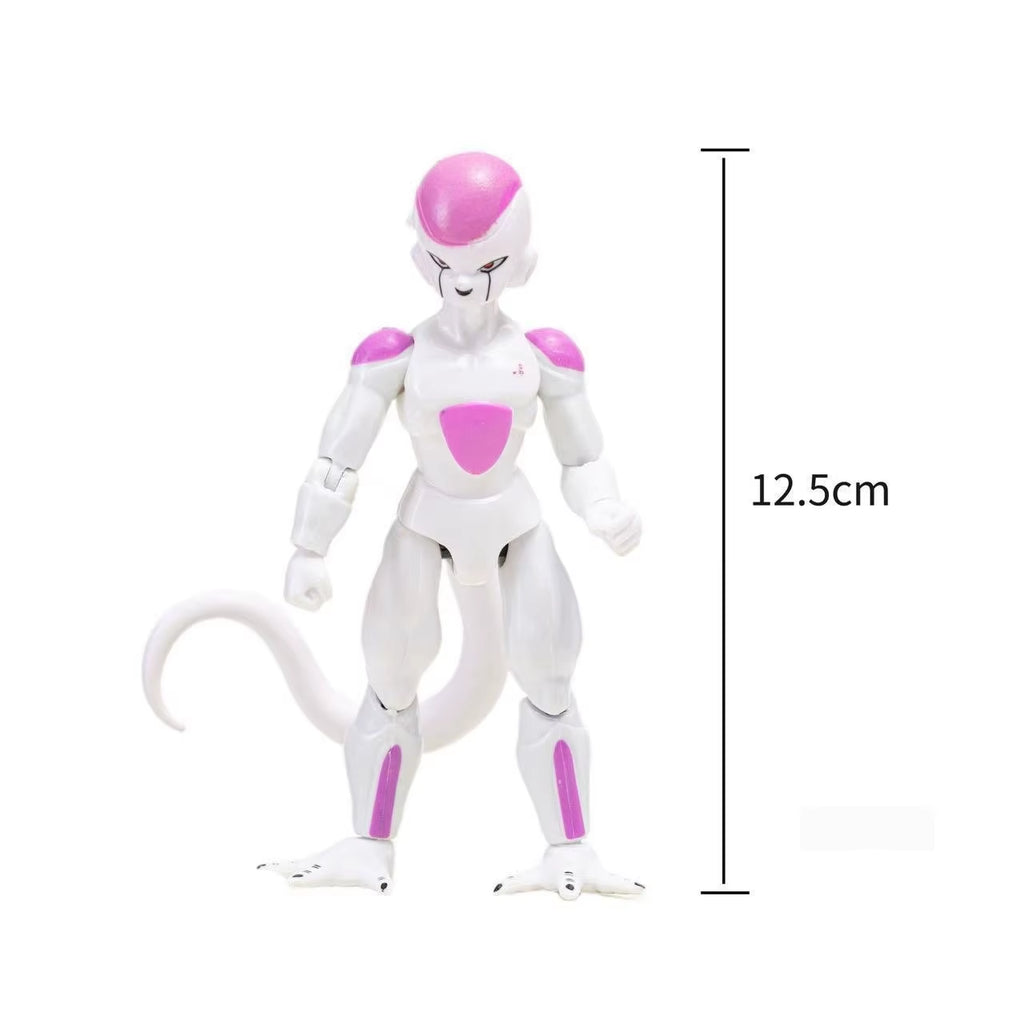 Dragon Ball Super Anime Action Figures Set - Son Goku Son Gohan Vegeta Frieza - Collectible Assembly Model Toys Gift for Kids