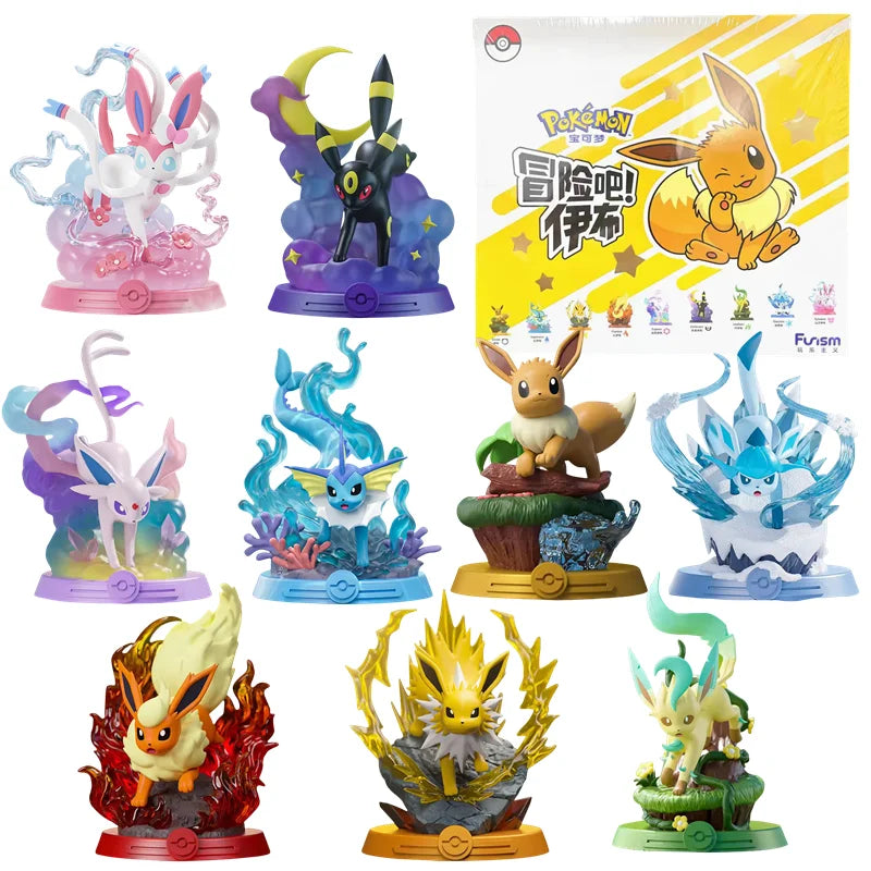 9 Style Pokemon Figures Eeveelution Espeon Sylveon Glaceon Leafeon Vaporeon Umbreon Flareon Anime Figure Pocket Monster Toy