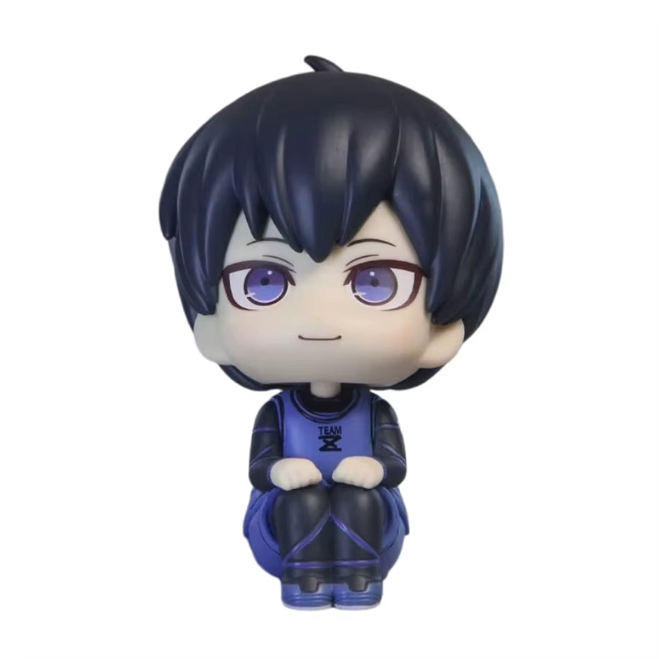 10Cm Q Version Blue Lock Anime Figure Sagi Yoichi Chigiri Hyoma Nagi Seishiro Figures Collection Model Figurine Doll Toy