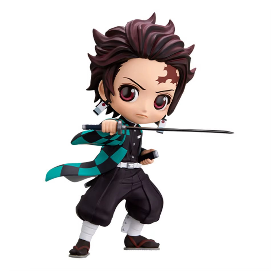 15Cm Anime Demon Slayer Kimetsu No Yaiba Figure Kamado Tanjirou Action Figure Agatsuma Zenitsu Nezuko Warrior PVC Model Toys
