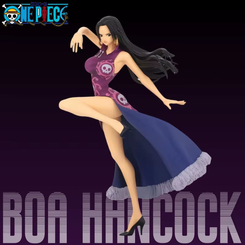 One Piece Anime Boa Hancock Figures Toys GK Snake Princess Action Figure 21CM Sexy Cheongsam Girl Doll Figurines Statue