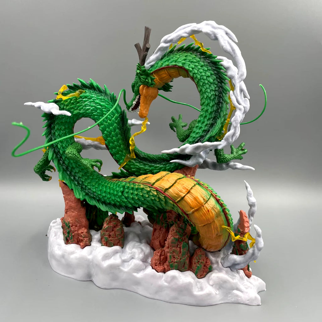 24Cm Dragon Ball Anime Figure Shenron Figure Goku and Shenron Figurine Model Pvc Statue Doll Collection Room Toy Gifts
