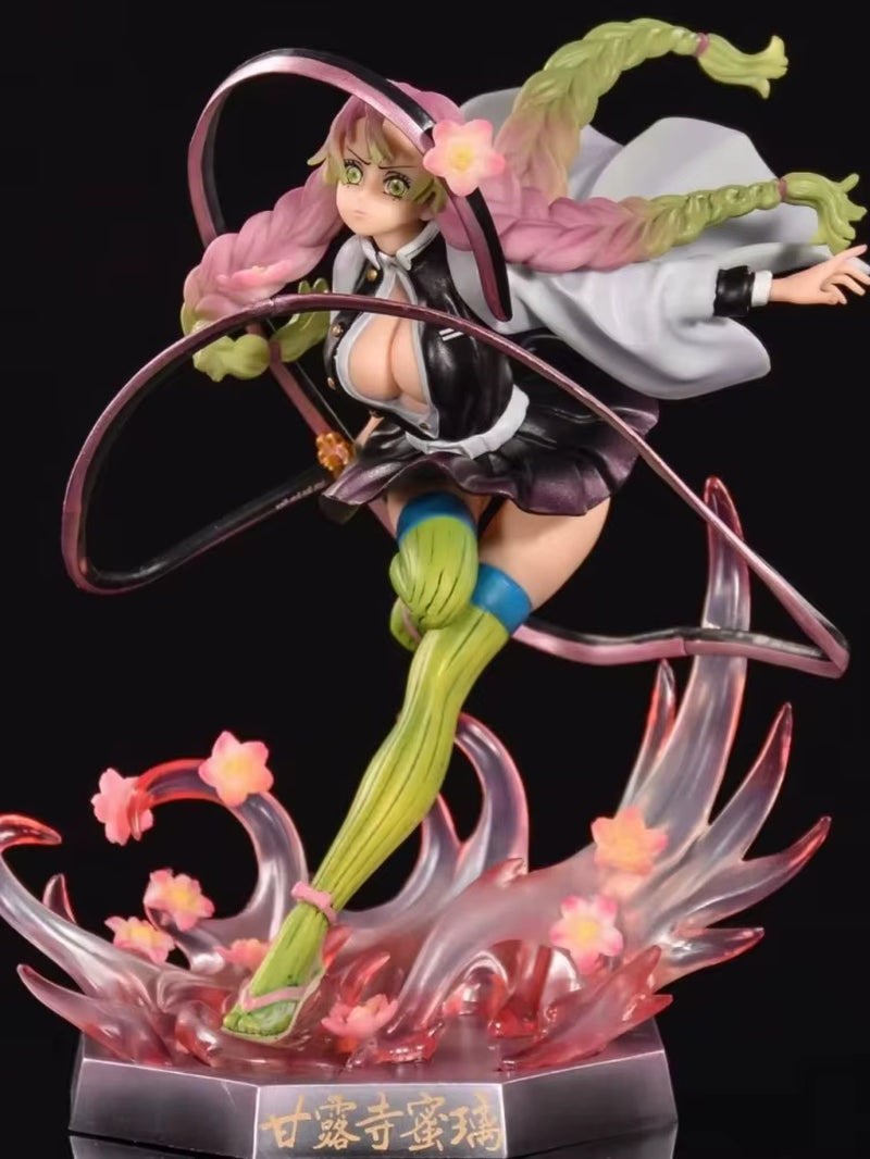 Demon Slayer Kanroji Mitsuri 22Cm Anime Girl Figure Model GK Statue for Boys Desktop Decoration Collectible Ornament Toys Gifts