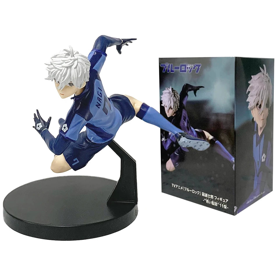 10Cm Q Version Blue Lock Anime Figure Sagi Yoichi Chigiri Hyoma Nagi Seishiro Figures Collection Model Figurine Doll Toy