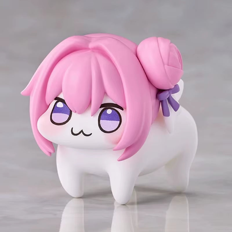 Q Version Nikke Doro Pvc Anime Game Character Figurines Desktop Ornaments Fashionable Cute Pink Dog Girl Birthday Toy Model Gift
