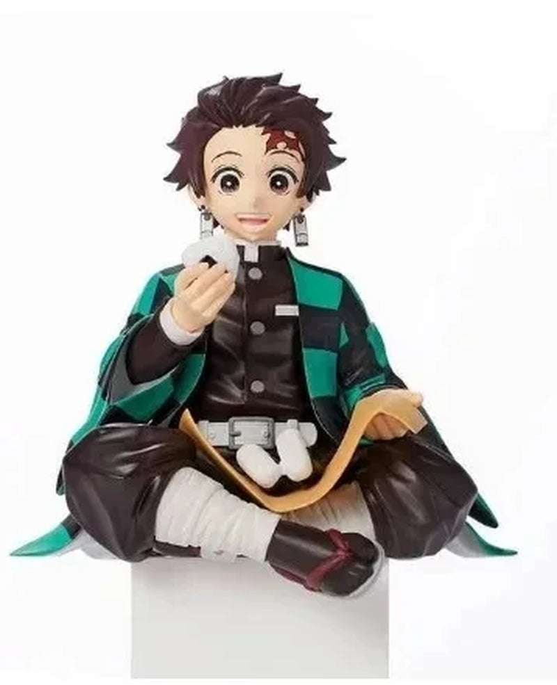 10-15Cm Anime Demon Slayer Figure Kamado Tanjirou Nezuko Sitting Posture Action Figure PVC Model Doll Collection Toy Gift