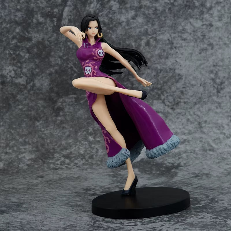One Piece Anime Boa Hancock Figures Toys GK Snake Princess Action Figure 21CM Sexy Cheongsam Girl Doll Figurines Statue