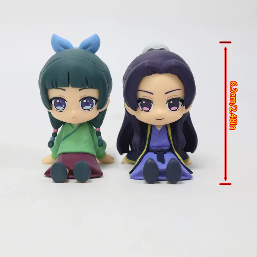 10Cm Kusuriya No Hitorigoto Anime Figure Garden Party #2640 Maomao Action Figure #2372 Jinshi Figurine PVC Collection Model Toys