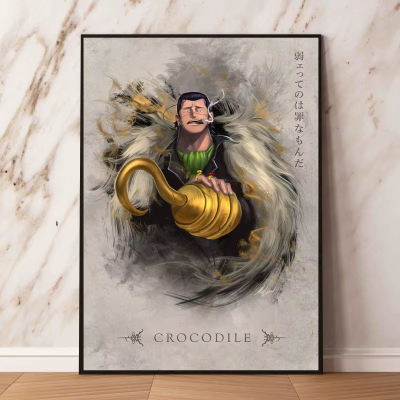 Canvas Artwork Painting Posters One Piece Luffy Zoro Cuadros Classic Figures Picture Best Gifts Wall Art Decor Kids Toys Action