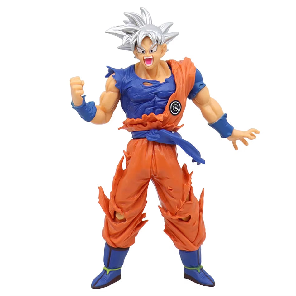 17-18CM Anime Dragon Ball Z Super Saiyan Son Goku Broly Vegeta Anime Action Figure Model Gifts Collectible Figurines for Kids