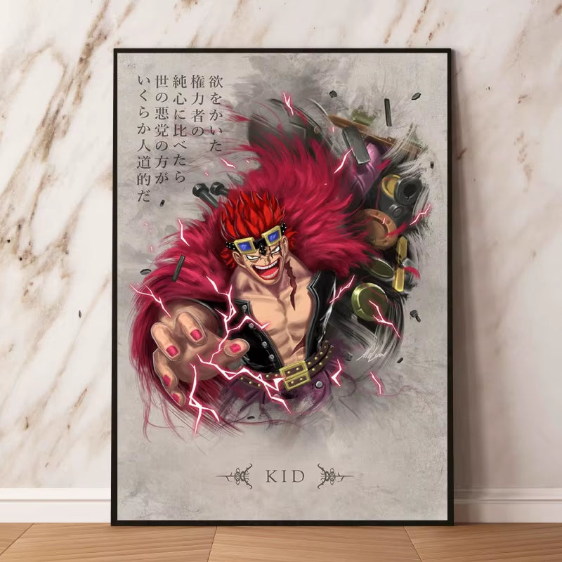 Canvas Artwork Painting Posters One Piece Luffy Zoro Cuadros Classic Figures Picture Best Gifts Wall Art Decor Kids Toys Action