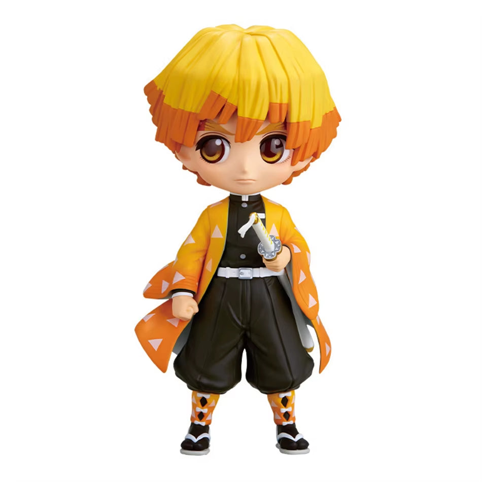 15Cm Anime Demon Slayer Kimetsu No Yaiba Figure Kamado Tanjirou Action Figure Agatsuma Zenitsu Nezuko Warrior PVC Model Toys