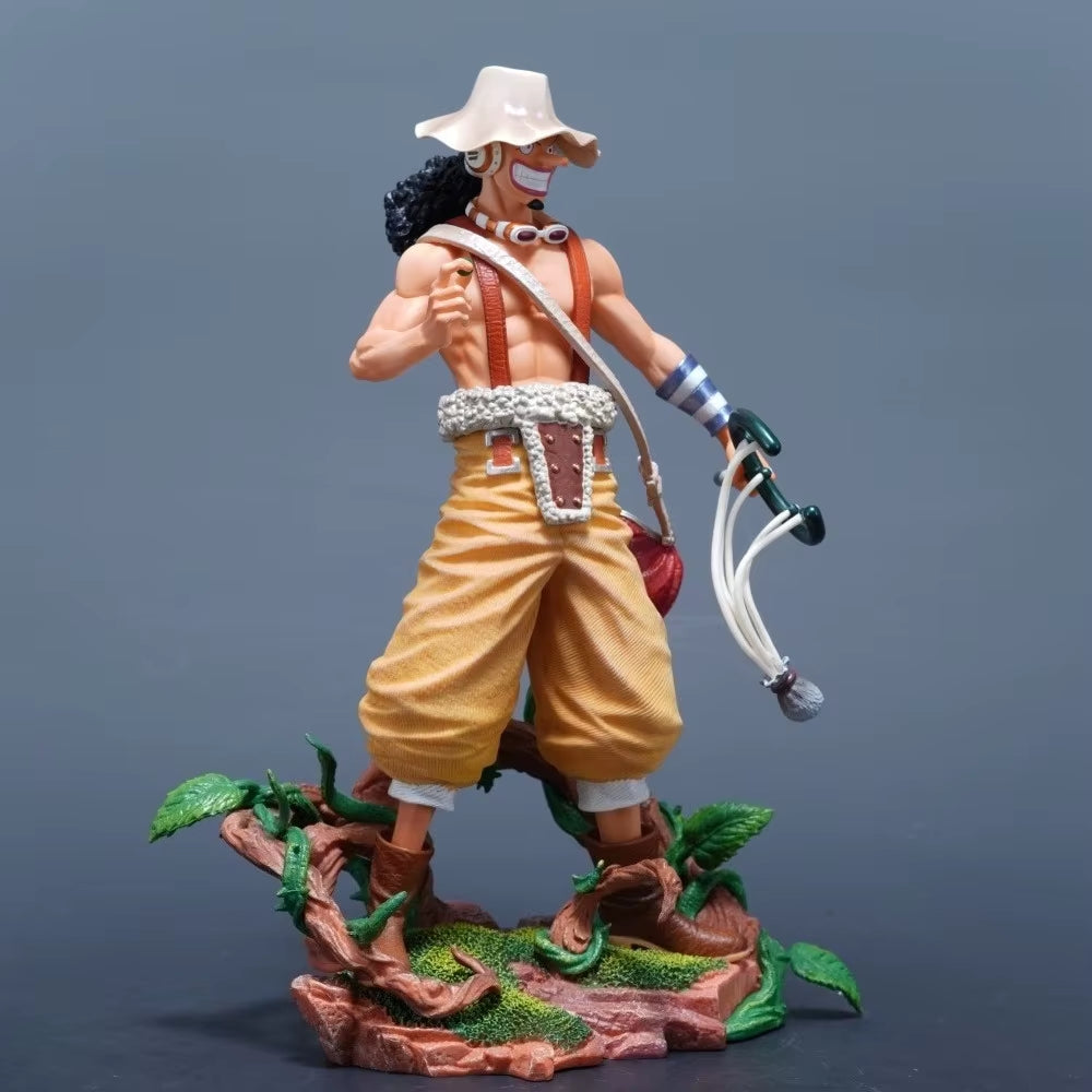 25Cm/9.84In Anime One Piece Figure Usopp Action Figures Pvc Statue Desktop Ornamen Collection Model Toys Gifts