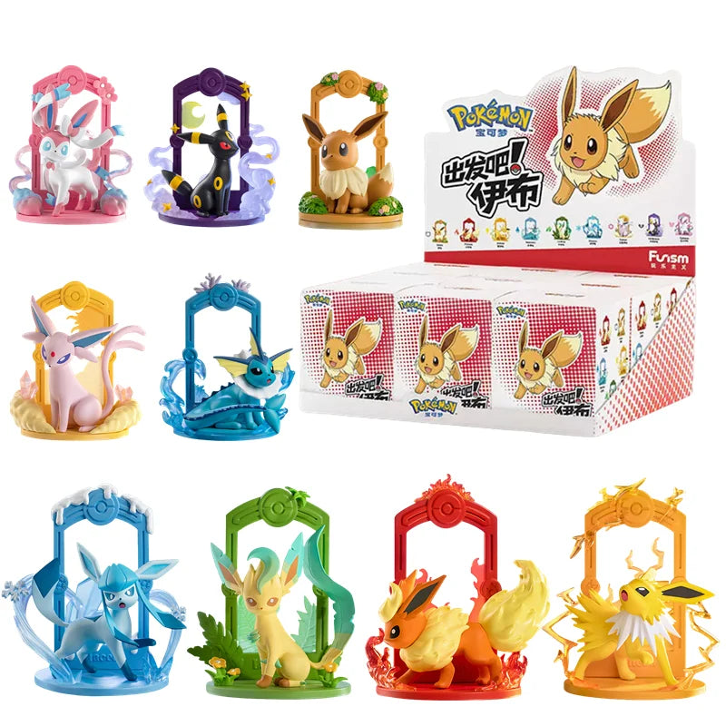 9 Style Pokemon Figures Eeveelution Espeon Sylveon Glaceon Leafeon Vaporeon Umbreon Flareon Anime Figure Pocket Monster Toy