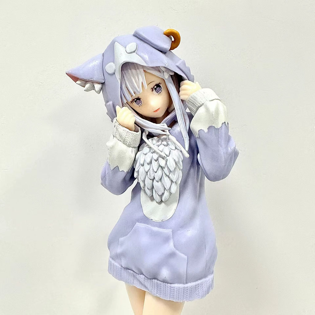 Anime Re:Life in a Different World from Zero Kawaii Rem Figure Ram PVC Model Emilia Figurine Hobbies Toys for Birthday Gift