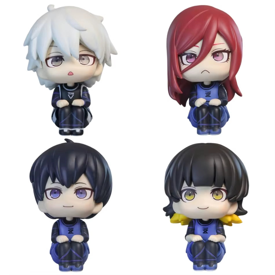 10Cm Q Version Blue Lock Anime Figure Sagi Yoichi Chigiri Hyoma Nagi Seishiro Figures Collection Model Figurine Doll Toy