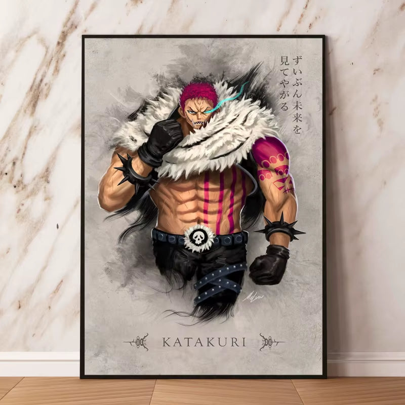 Canvas Artwork Painting Posters One Piece Luffy Zoro Cuadros Classic Figures Picture Best Gifts Wall Art Decor Kids Toys Action