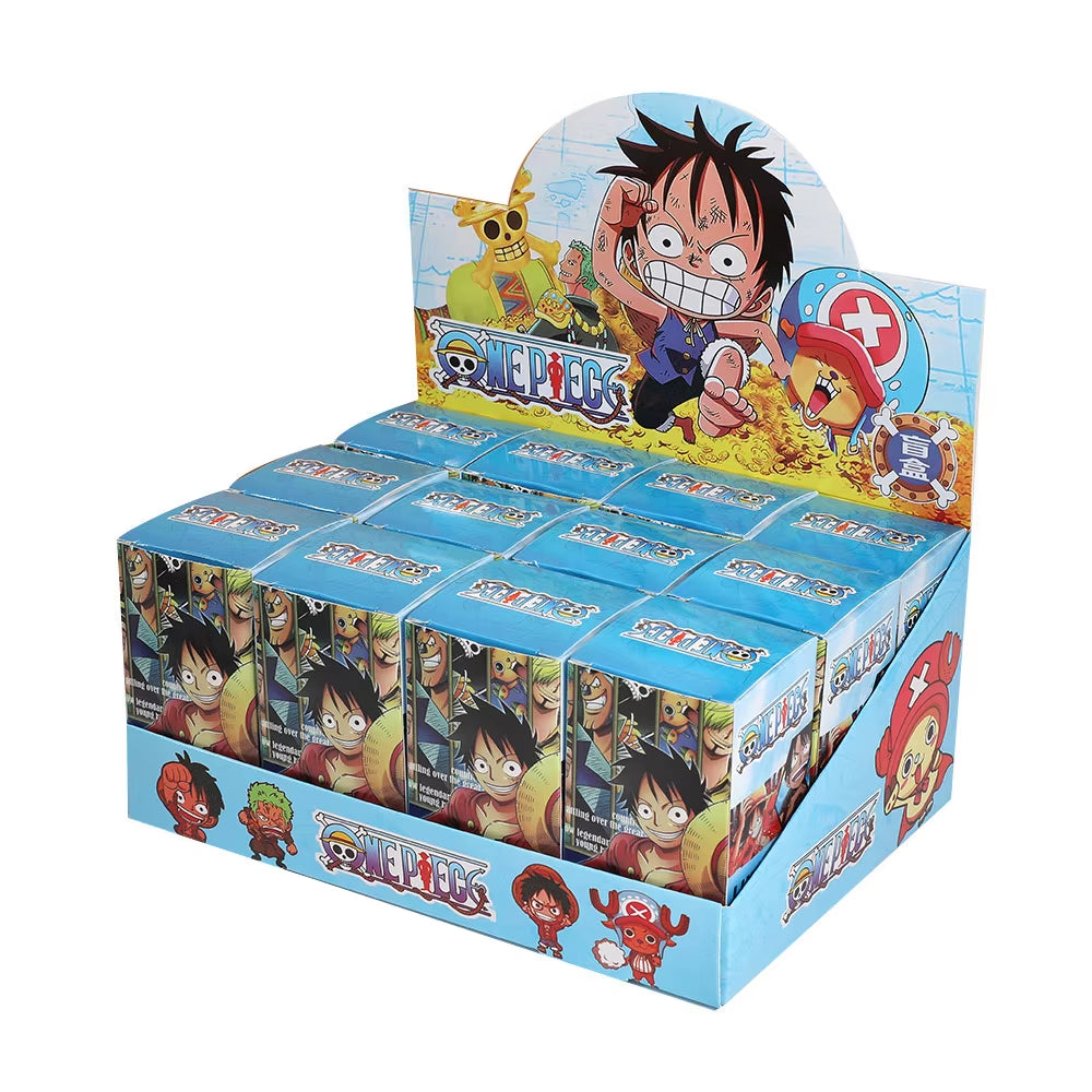 12Pcs/Set Surprise Blind Box Anime Action Figures ONE PIECE Demon Slayer NARUTO Doll Model Decorative Ornament Toys Kids Gifts ﻿