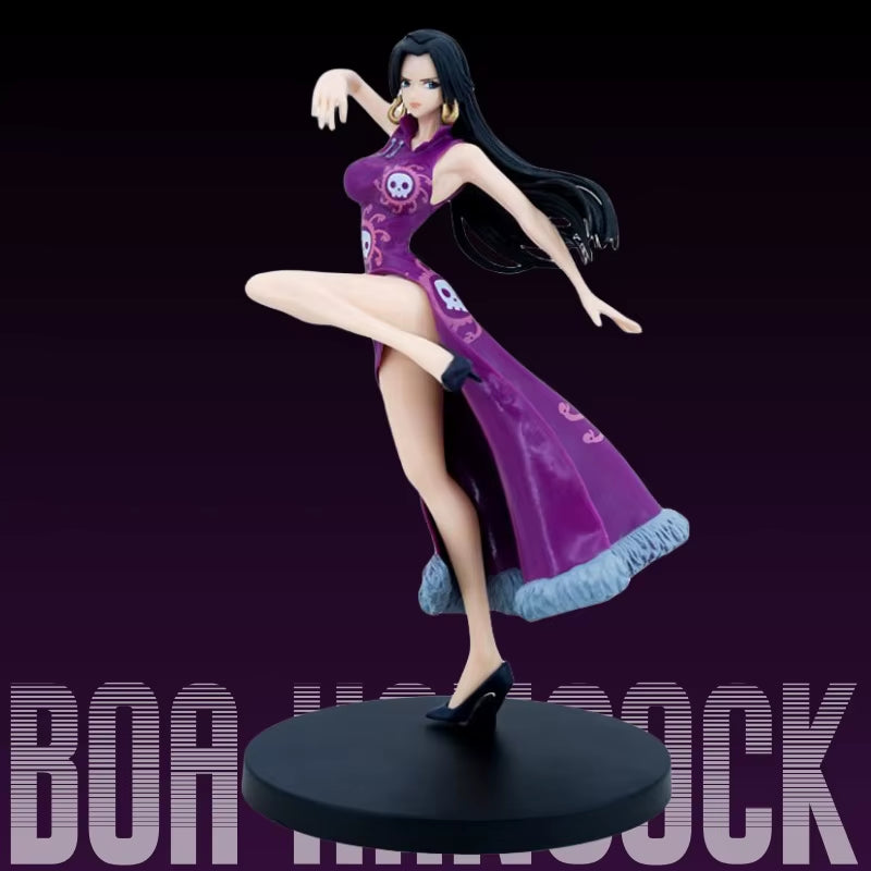 One Piece Anime Boa Hancock Figures Toys GK Snake Princess Action Figure 21CM Sexy Cheongsam Girl Doll Figurines Statue