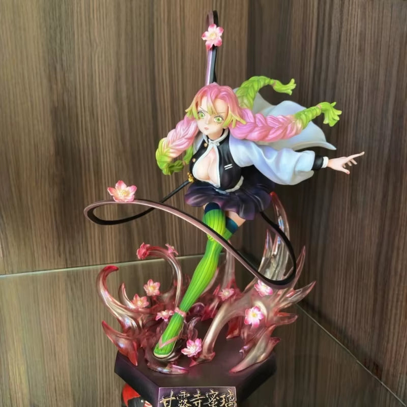 Demon Slayer Kanroji Mitsuri 22Cm Anime Girl Figure Model GK Statue for Boys Desktop Decoration Collectible Ornament Toys Gifts