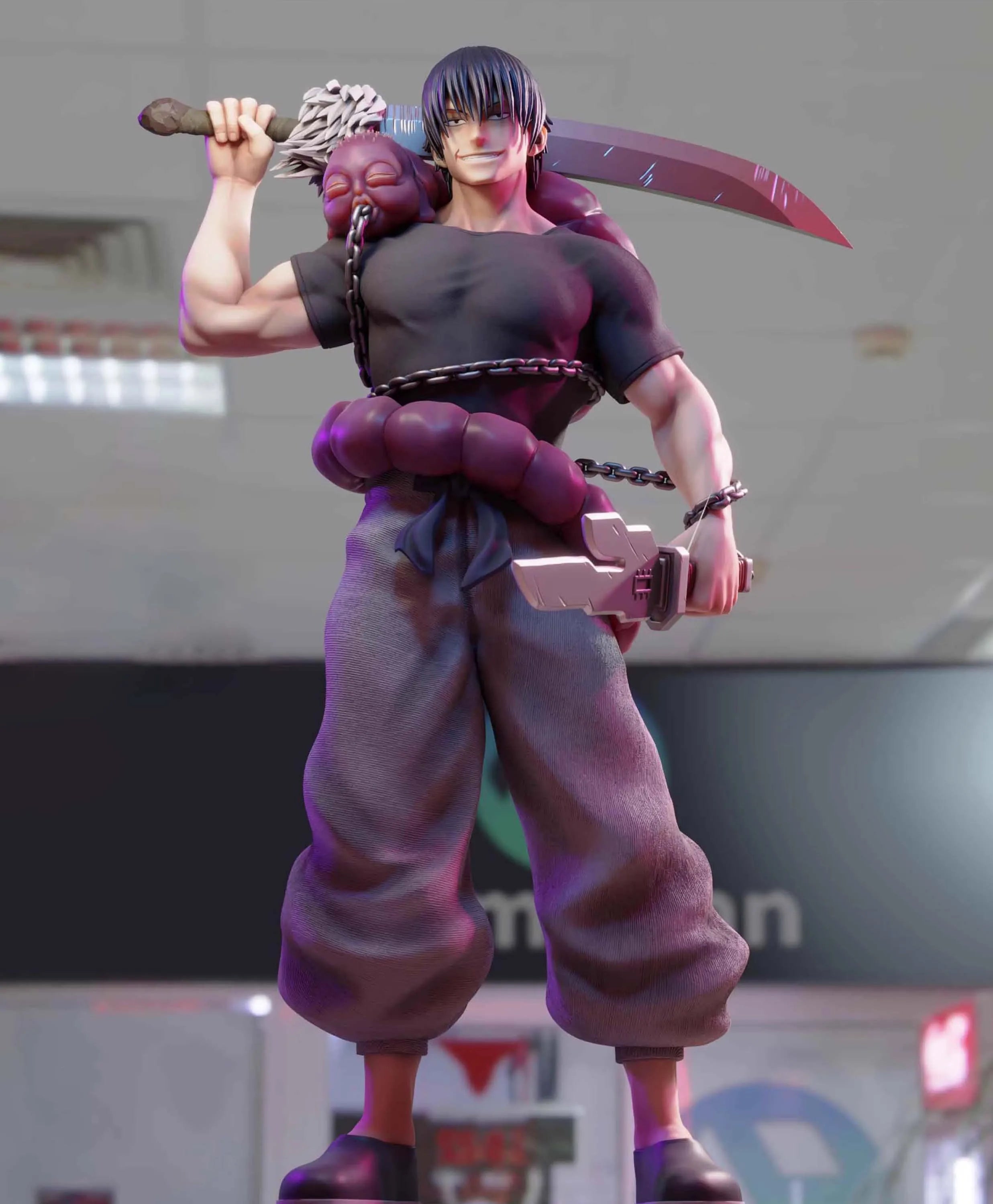 JJK Anime Toji Fushiguro Figure Strongest Warrior Toji Action Figures Collectible Doll Model Fushiguro Toji Figurine Boy Gifts