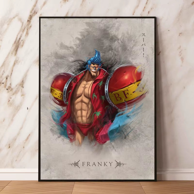 Canvas Artwork Painting Posters One Piece Luffy Zoro Cuadros Classic Figures Picture Best Gifts Wall Art Decor Kids Toys Action