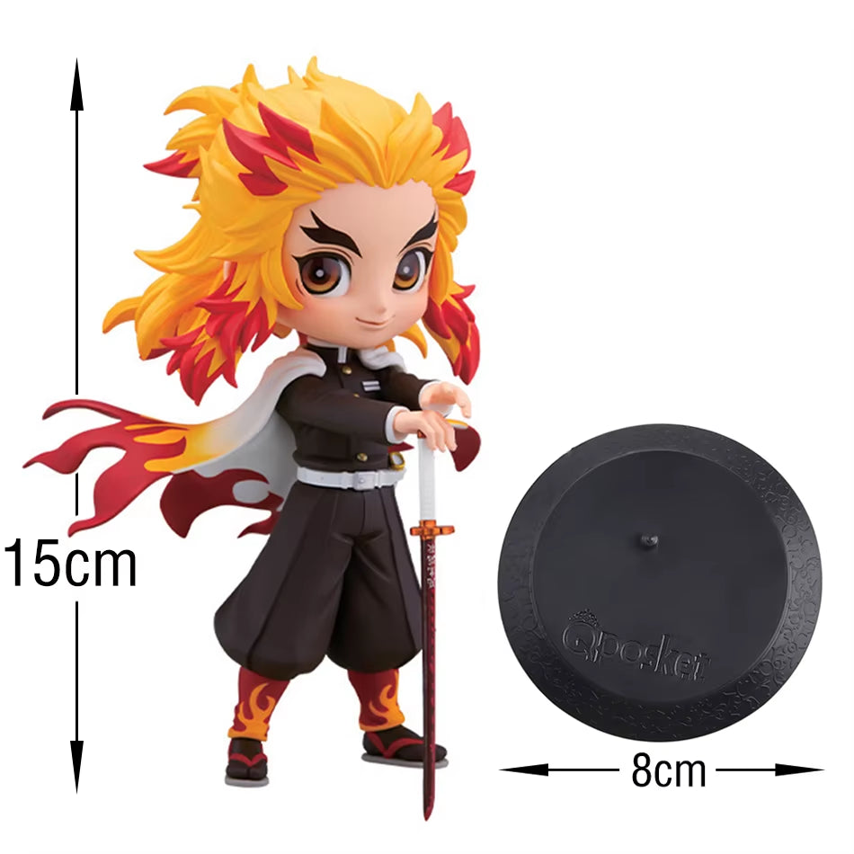 15Cm Anime Demon Slayer Kimetsu No Yaiba Figure Kamado Tanjirou Action Figure Agatsuma Zenitsu Nezuko Warrior PVC Model Toys
