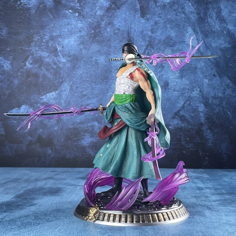 New One Piece Anime Figure Bath Blood Roronoa Zoro PVC 21Cm Action Figure Collection Exquisite Model Birthday Gifts Figurine