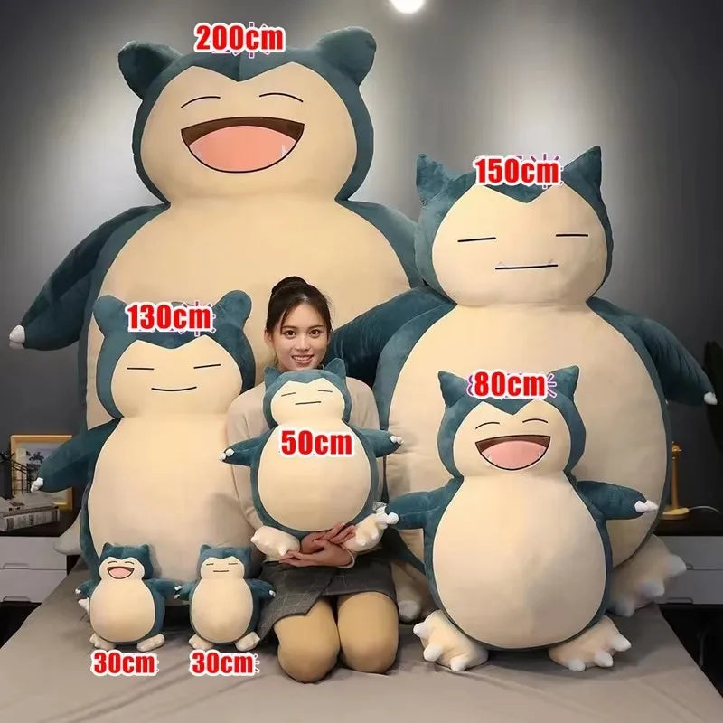 200/150Cm  Giant Snorlax Plush Toys Kawaii Soft Snorlax Leather Shell Plushie NO Filling Pillow Gifts for Children Pokemon