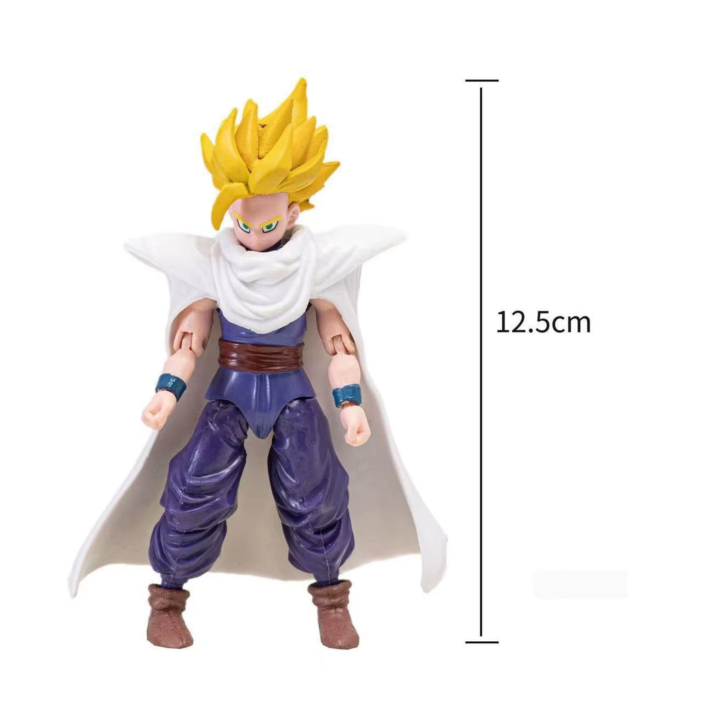 Dragon Ball Super Anime Action Figures Set - Son Goku Son Gohan Vegeta Frieza - Collectible Assembly Model Toys Gift for Kids