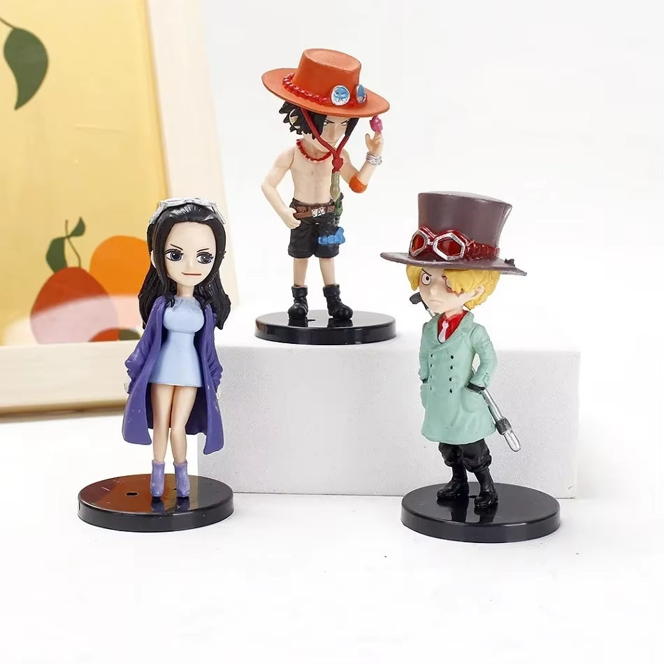 6Pcs/Set Anime One Piece Action Figure PVC Luffy New Action Collectible Model Decorations Doll Children Toys for Christmas Gift