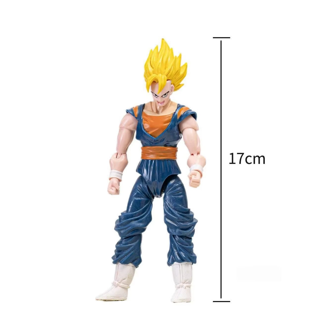 Dragon Ball Super Anime Action Figures Set - Son Goku Son Gohan Vegeta Frieza - Collectible Assembly Model Toys Gift for Kids