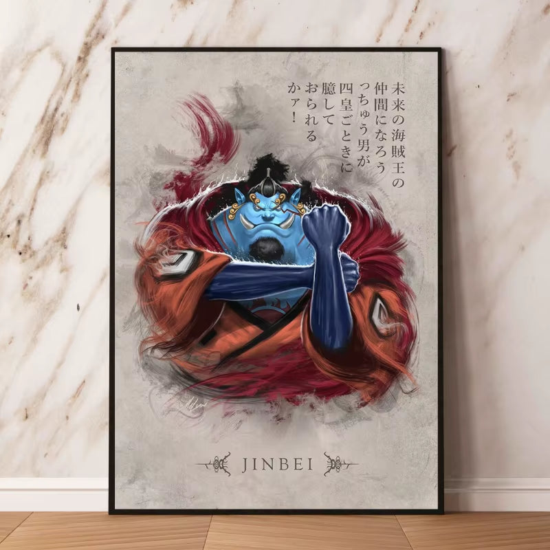 Canvas Artwork Painting Posters One Piece Luffy Zoro Cuadros Classic Figures Picture Best Gifts Wall Art Decor Kids Toys Action