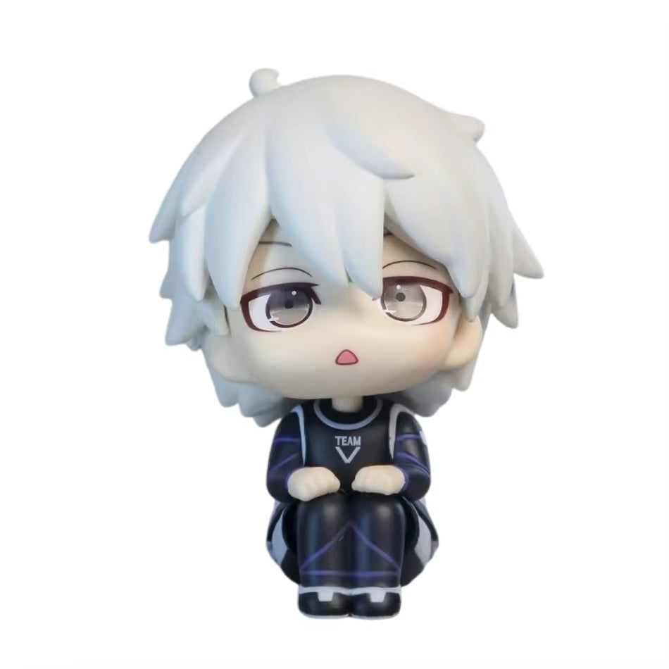 10Cm Q Version Blue Lock Anime Figure Sagi Yoichi Chigiri Hyoma Nagi Seishiro Figures Collection Model Figurine Doll Toy