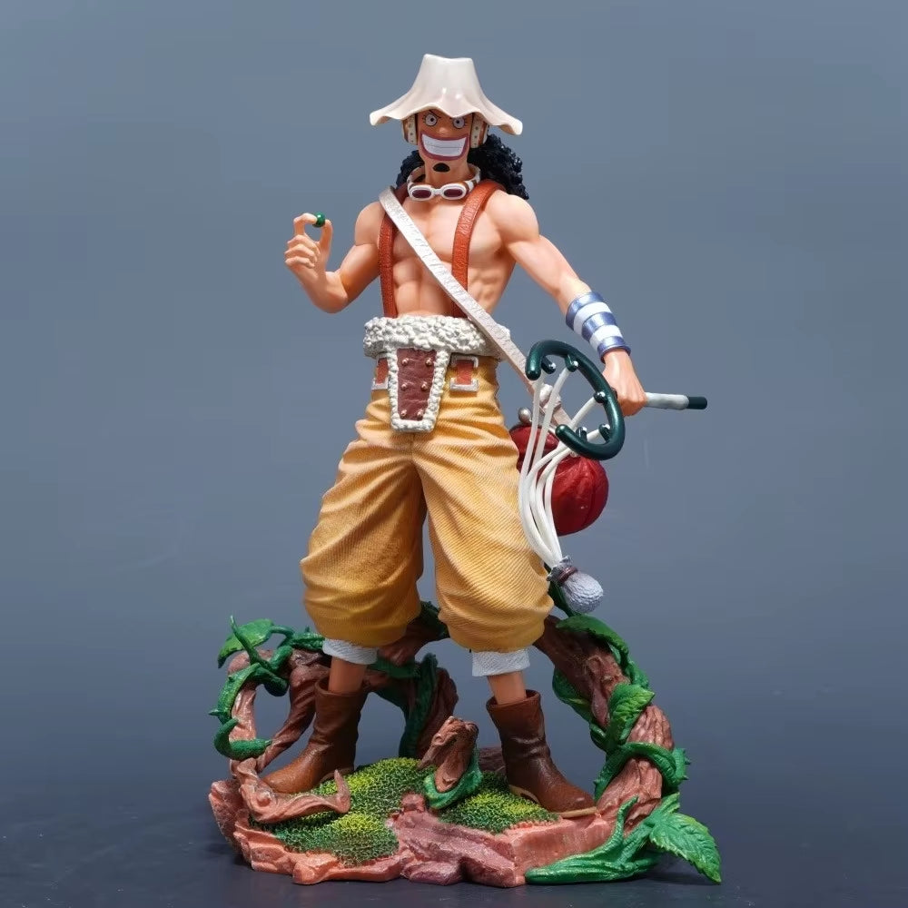 25Cm/9.84In Anime One Piece Figure Usopp Action Figures Pvc Statue Desktop Ornamen Collection Model Toys Gifts