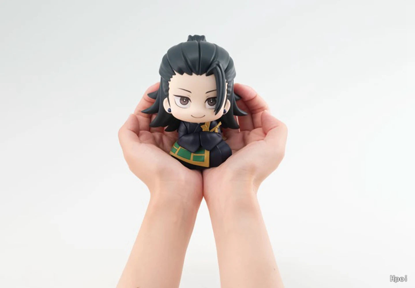 10CM Anime Jujutsu Kaisen Geto Suguru High School Satoru Gojo Look up Sitting Cute Q Version Model Toy Gift Action Figure