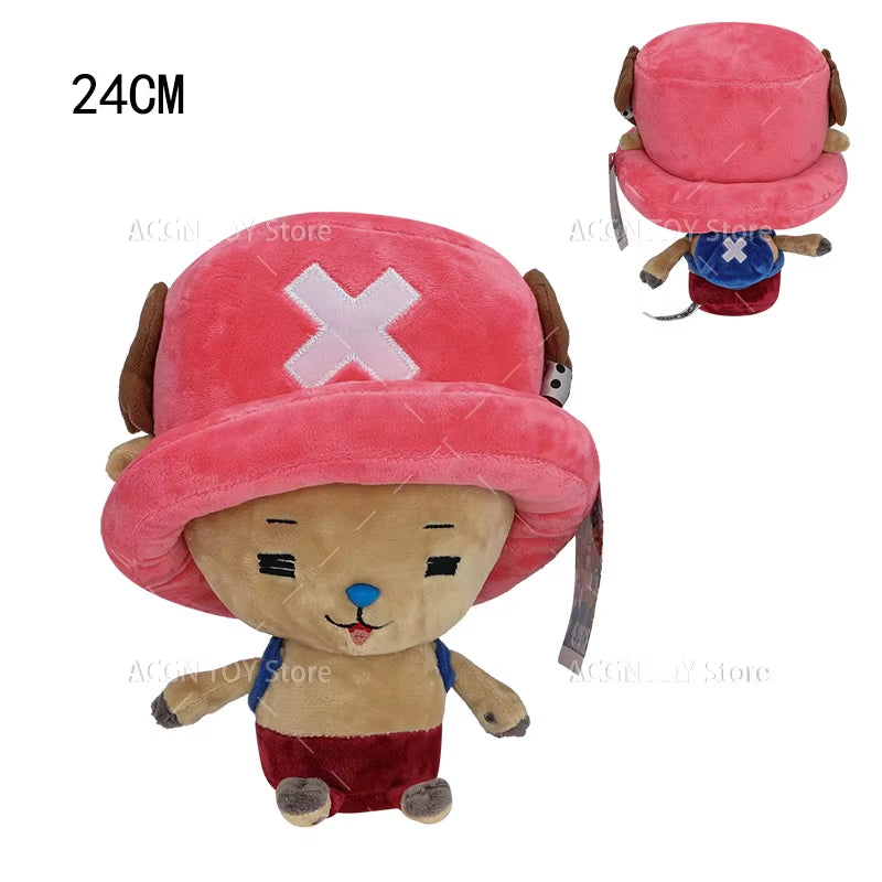 4 Styles Original One Piece Plush Tony Tony Chopper Cute Face Stuffed Anime Doll Toy Cartoon Best Gift 24CM