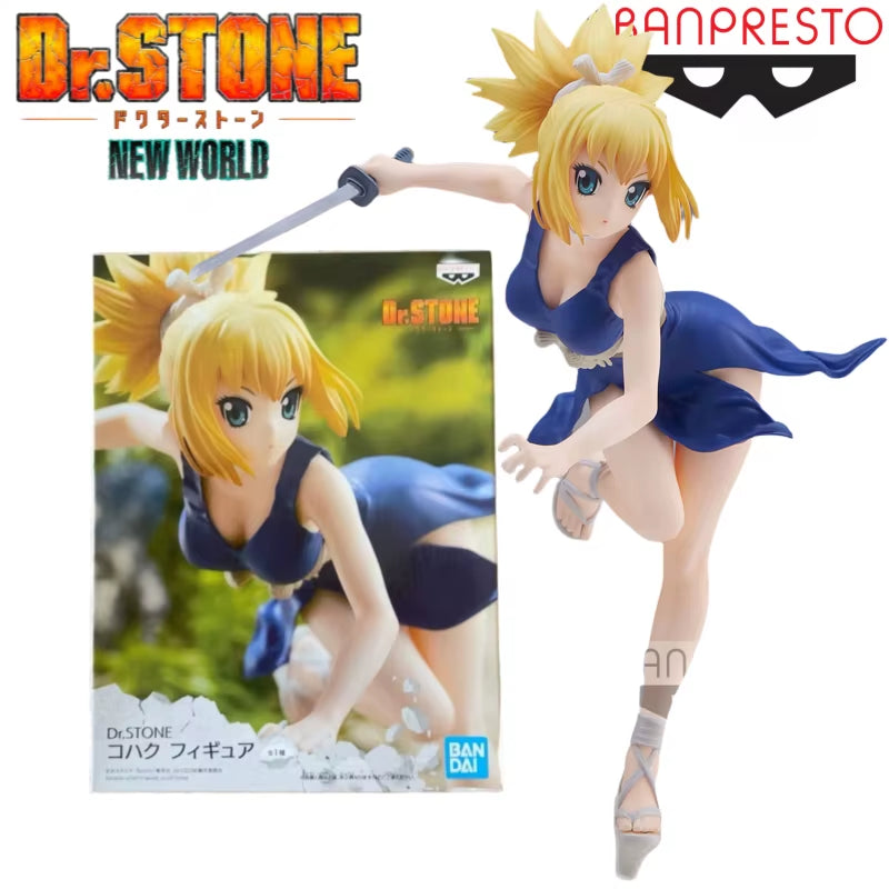 In Stock Banpresto BANPRESTO Dr.Stone Amber Suika Anime Figure Collectible Model Ornaments Anime Model Toys Original Box
