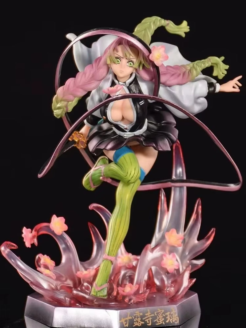Demon Slayer Kanroji Mitsuri 22Cm Anime Girl Figure Model GK Statue for Boys Desktop Decoration Collectible Ornament Toys Gifts