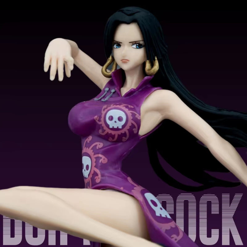 One Piece Anime Boa Hancock Figures Toys GK Snake Princess Action Figure 21CM Sexy Cheongsam Girl Doll Figurines Statue