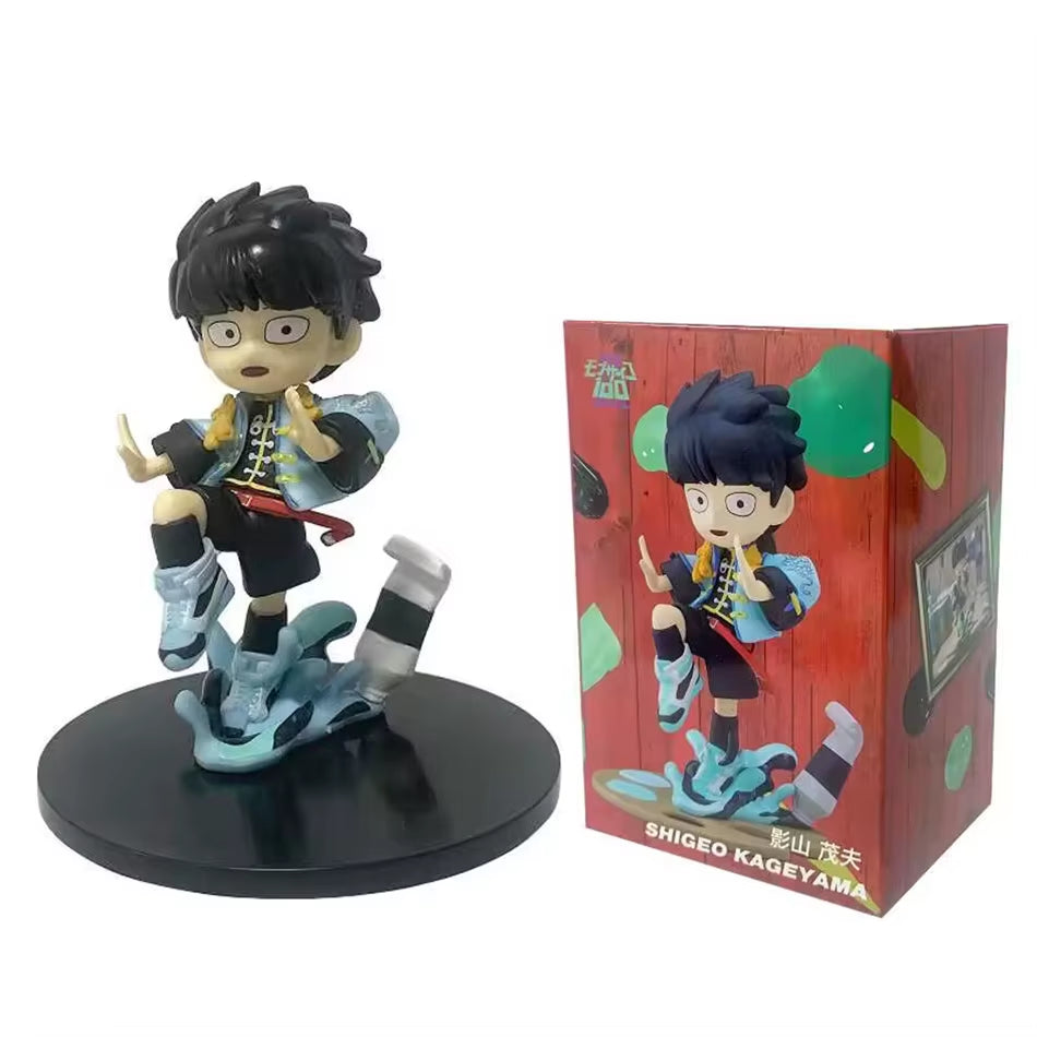 By Japanese Mr. ONE Created Youth Comics Mob Psycho 100、Reigen Arataka Maofu Yingshan PVC Statue Model Doll Decoration Toy Gifts
