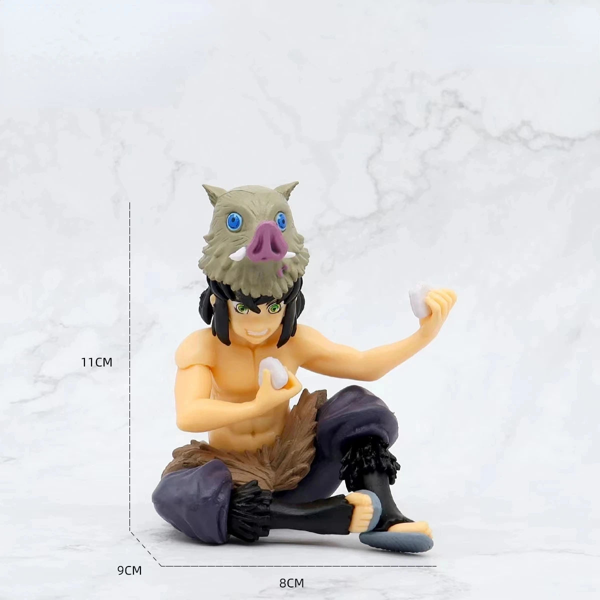 10-15Cm Anime Demon Slayer Figure Kamado Tanjirou Nezuko Sitting Posture Action Figure PVC Model Doll Collection Toy Gift