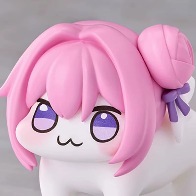 Q Version Nikke Doro Pvc Anime Game Character Figurines Desktop Ornaments Fashionable Cute Pink Dog Girl Birthday Toy Model Gift