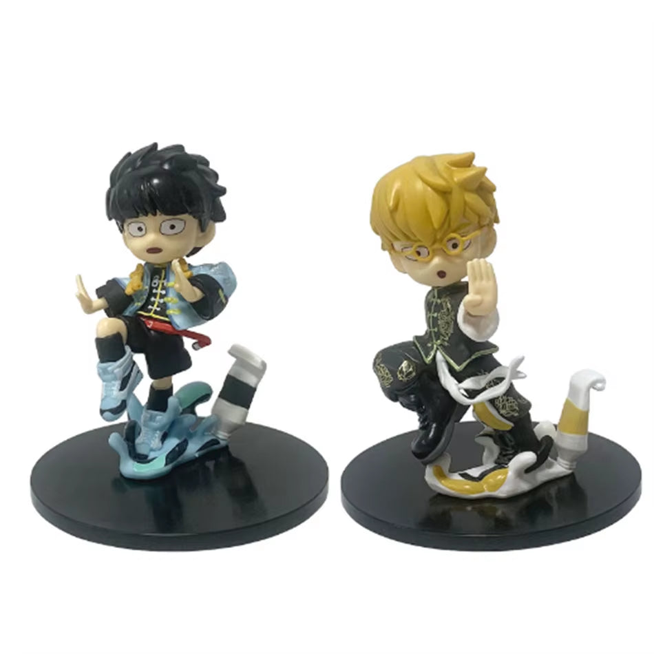 By Japanese Mr. ONE Created Youth Comics Mob Psycho 100、Reigen Arataka Maofu Yingshan PVC Statue Model Doll Decoration Toy Gifts