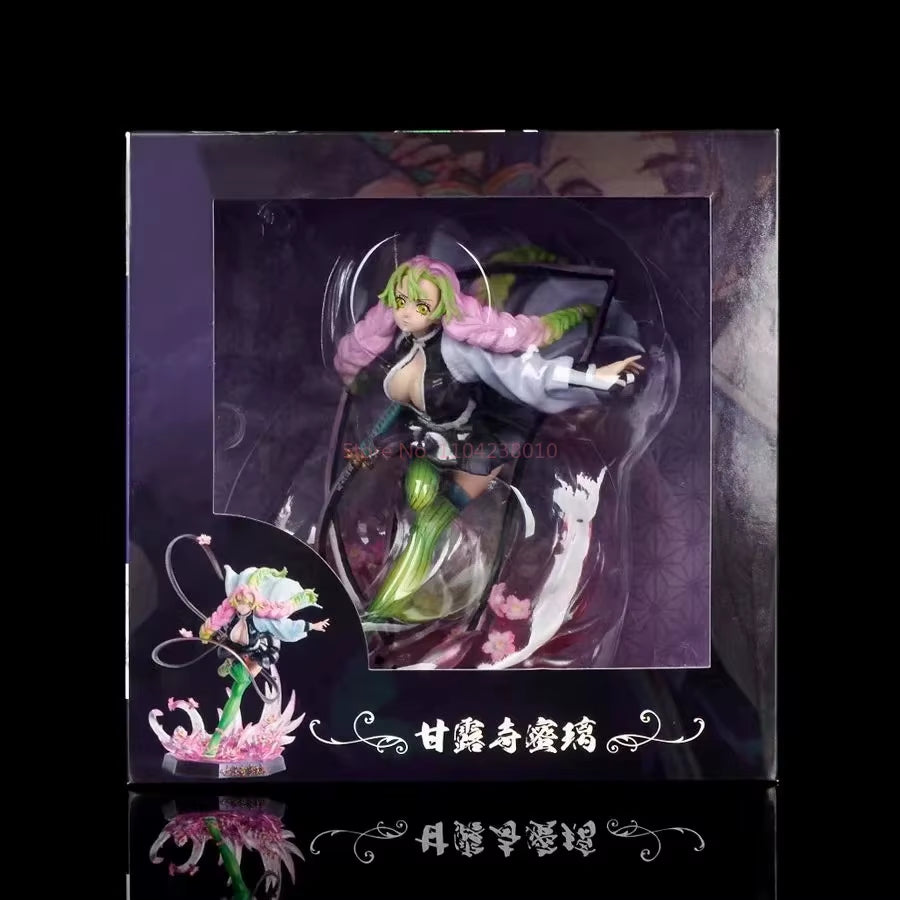 Demon Slayer Kanroji Mitsuri 22Cm Anime Girl Figure Model GK Statue for Boys Desktop Decoration Collectible Ornament Toys Gifts