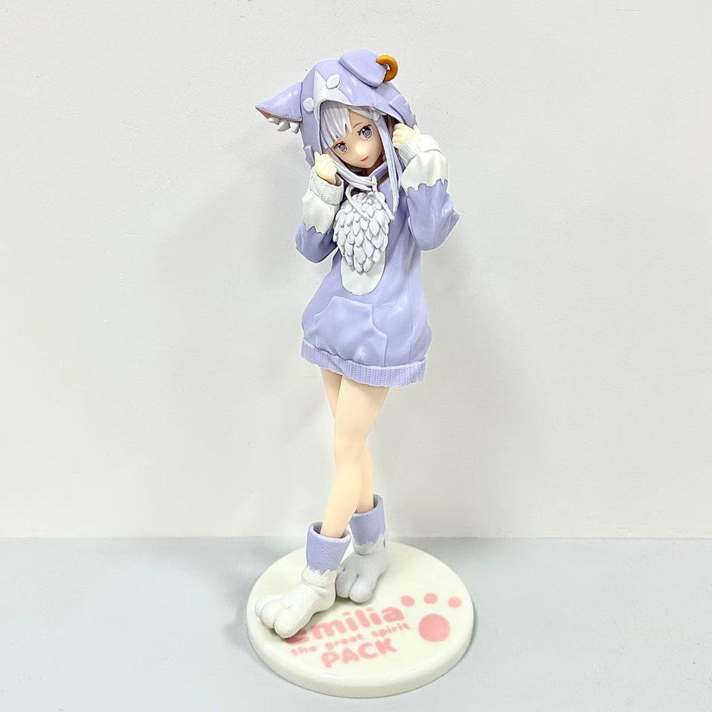 Anime Re:Life in a Different World from Zero Kawaii Rem Figure Ram PVC Model Emilia Figurine Hobbies Toys for Birthday Gift